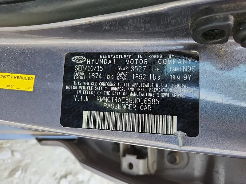 2016 HYUNDAI ACCENT SE  