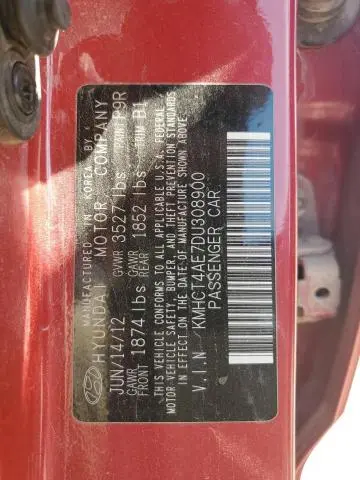 2013 HYUNDAI ACCENT GLS  