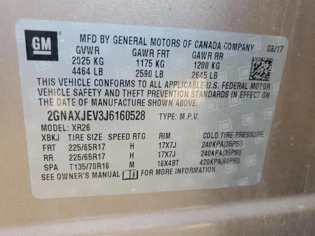 2018 CHEVROLET EQUINOX LT  
