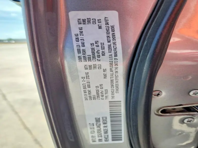 2022 RAM 2500 LARAMIE  