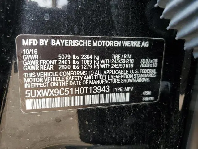 2017 BMW X3 XDRIVE28I  