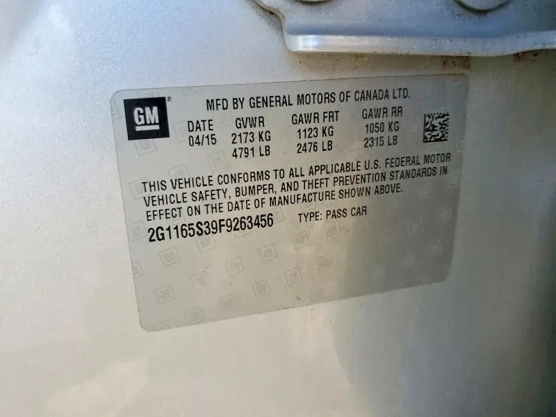 2015 CHEVROLET IMPALA LTZ  