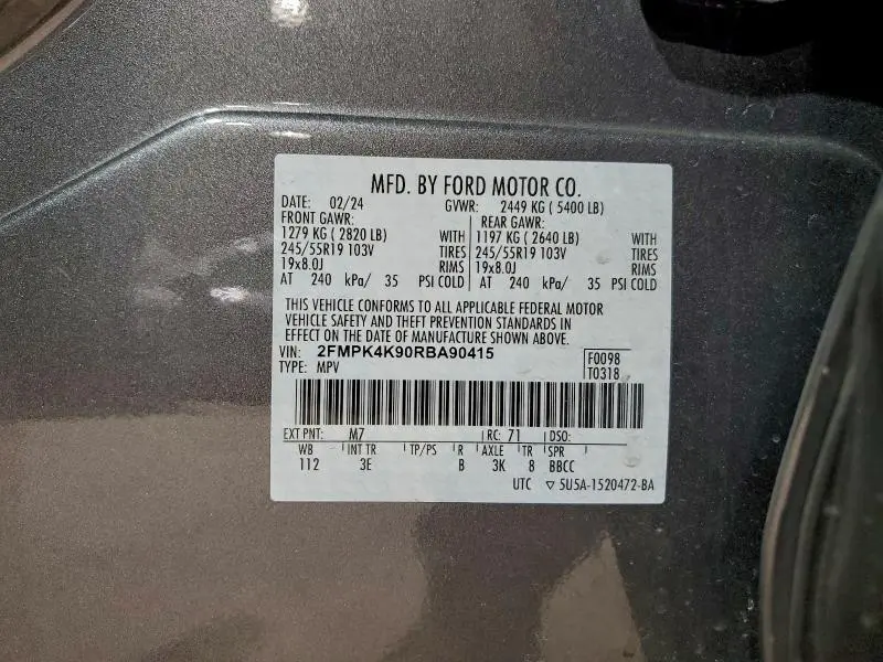 2024 FORD EDGE TITANIUM  