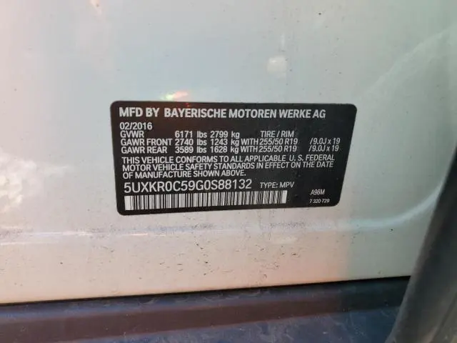 2016 BMW X5 XDRIVE35I  