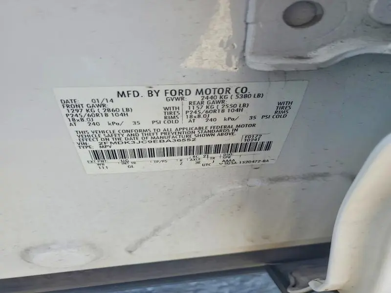 2014 FORD EDGE SEL  