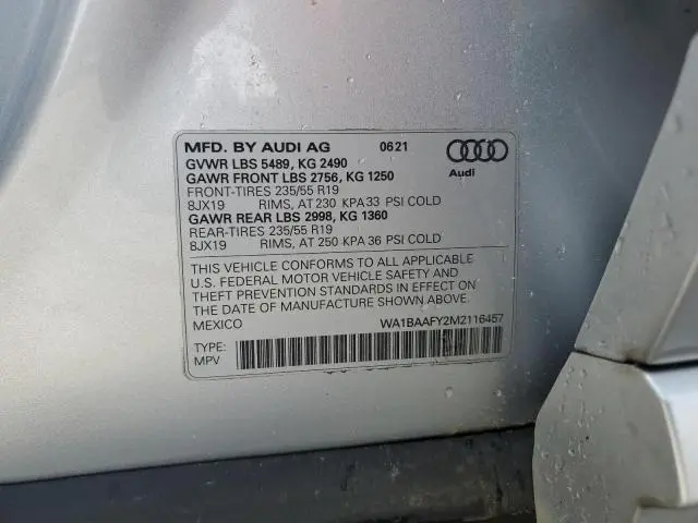 2021 AUDI Q5 PREMIUM PLUS  