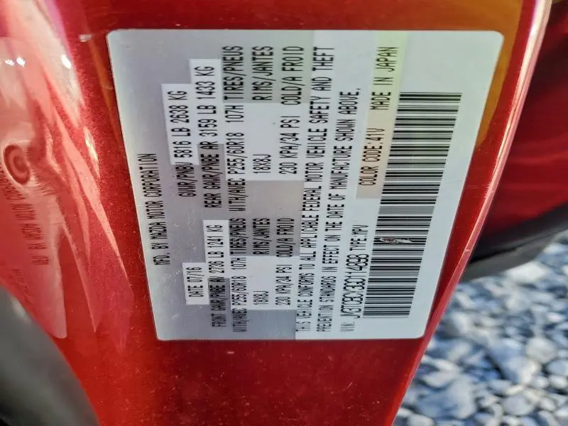 2016 MAZDA CX-9 TOURING  