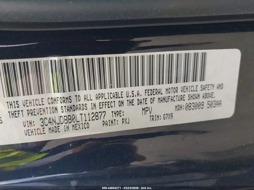 2020 JEEP COMPASS LATITUDE 4X4