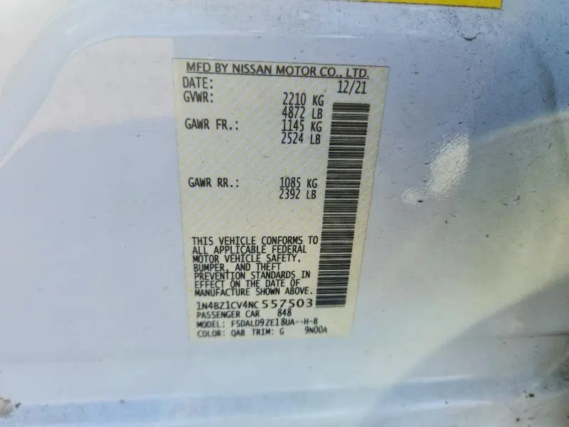 2022 NISSAN LEAF SV PLUS  