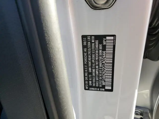 2012 PORSCHE CAYENNE   