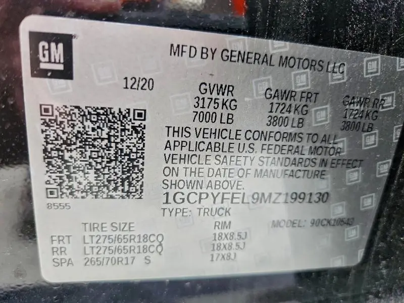 2021 CHEVROLET SILVERADO K1500 LT TRAIL BOSS  