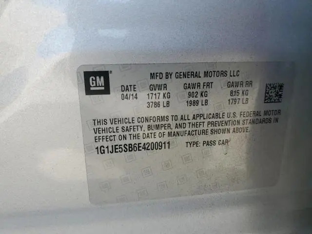 2014 CHEVROLET SONIC LTZ