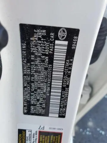 2014 TOYOTA CAMRY SE  