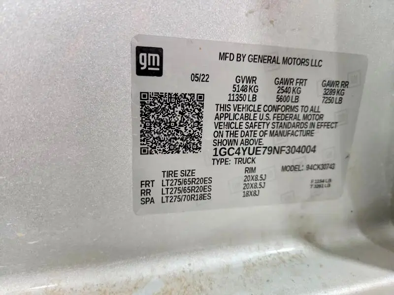 2022 CHEVROLET SILVERADO K3500 LTZ  