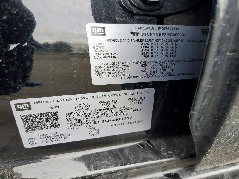 2021 CHEVROLET SILVERADO K1500 TRAIL BOSS CUSTOM  