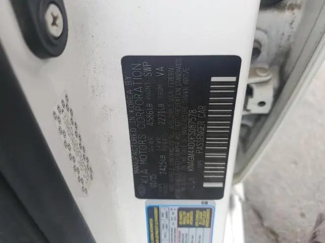 2015 KIA OPTIMA HYBRID  