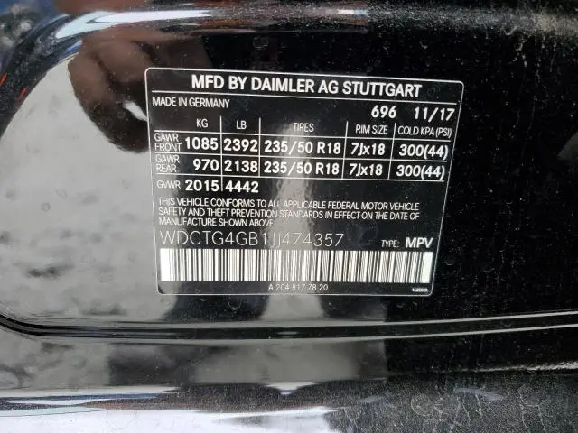 2018 MERCEDES-BENZ GLA 250 4MATIC  