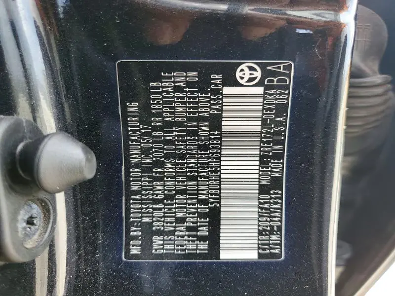 2017 TOYOTA COROLLA L  