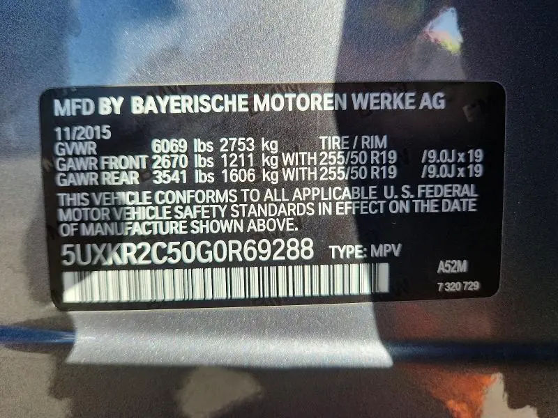 2016 BMW X5 SDRIVE35I  