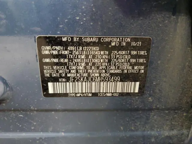 2021 SUBARU FORESTER PREMIUM  