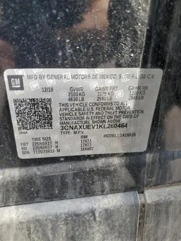2019 CHEVROLET EQUINOX LT  