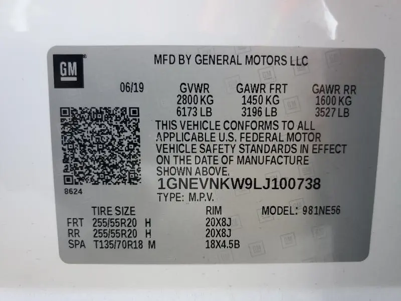 2020 CHEVROLET TRAVERSE HIGH COUNTRY  