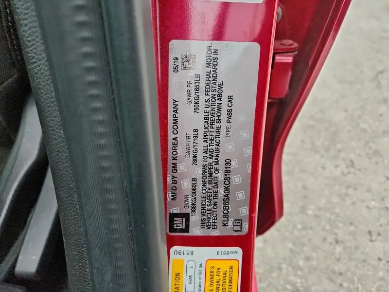 2019 CHEVROLET SPARK LS  