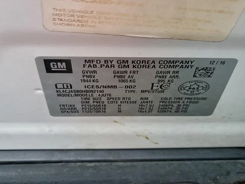 2017 BUICK ENCORE PREFERRED  