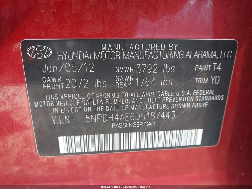 2013 HYUNDAI ELANTRA GLS/LIMITED