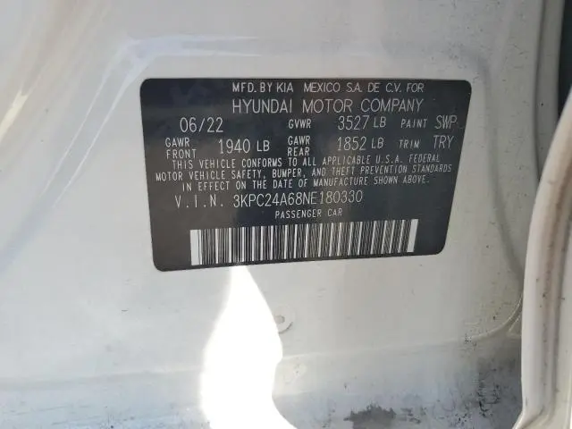 2022 HYUNDAI ACCENT SE