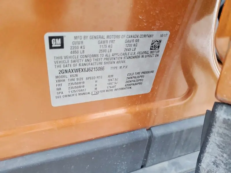 2018 CHEVROLET EQUINOX PREMIER  