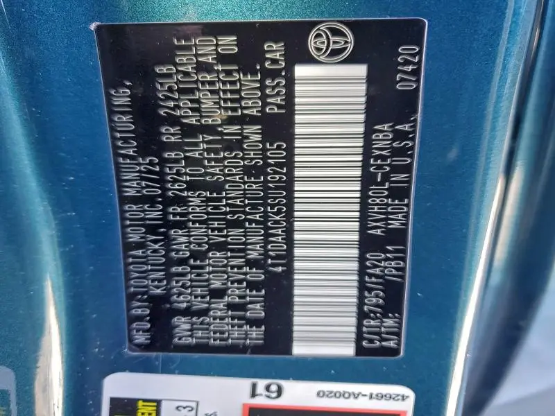 2025 TOYOTA CAMRY XSE  