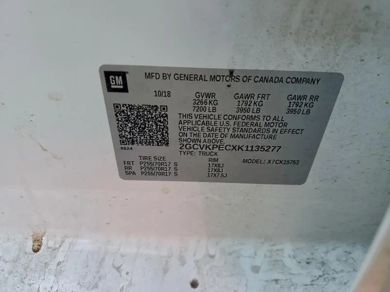 2019 CHEVROLET SILVERADO LD K1500 LT  