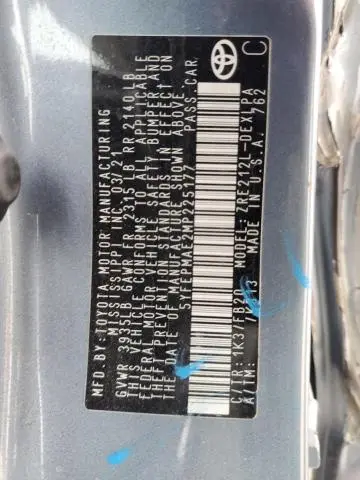 2021 TOYOTA COROLLA LE  