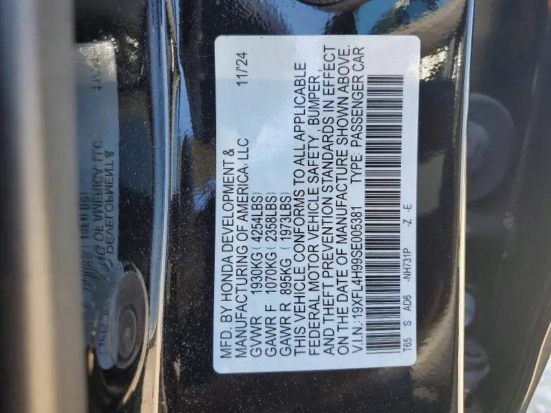 2025 HONDA CIVIC SPORT TOURING  
