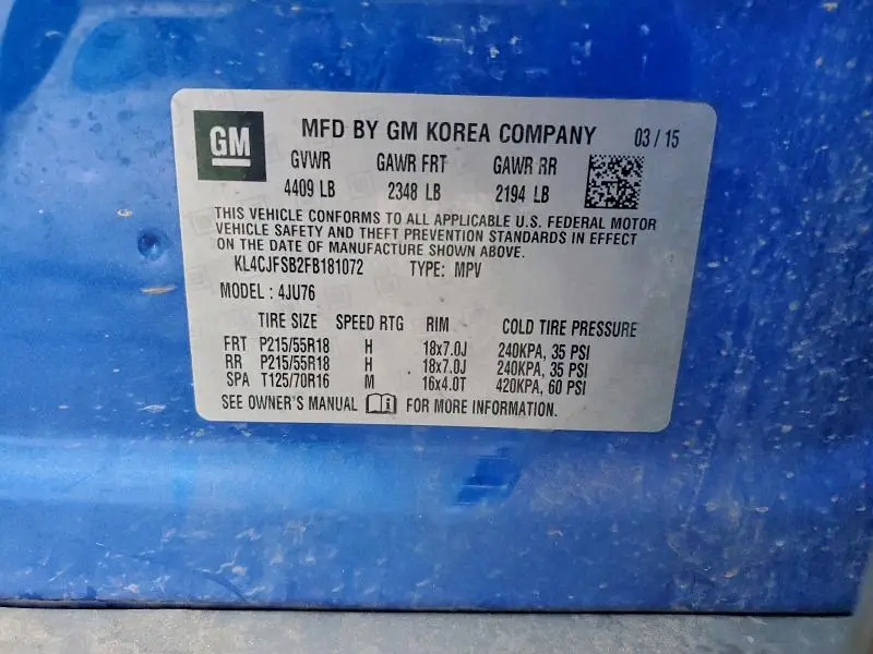 2015 BUICK ENCORE CONVENIENCE  