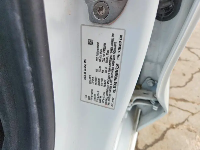 2021 TESLA MODEL 3   