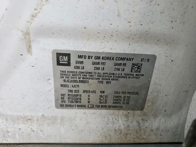 2020 BUICK ENCORE PREFERRED  