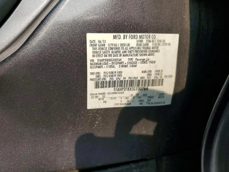 2014 FORD TAURUS LIMITED  