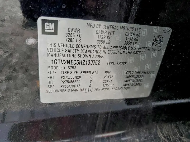 2017 GMC SIERRA K1500 SLT  