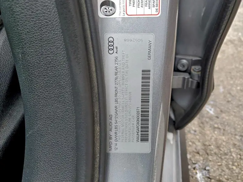 2016 AUDI A6 PRESTIGE  