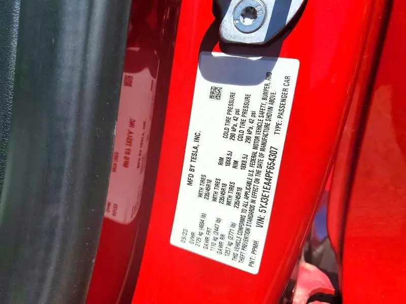 2023 TESLA MODEL 3   