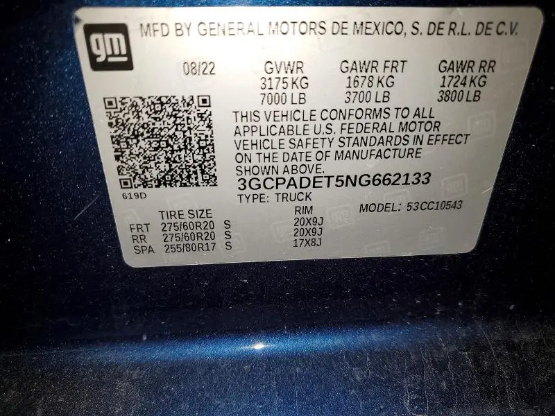 2022 CHEVROLET SILVERADO C1500 RST  