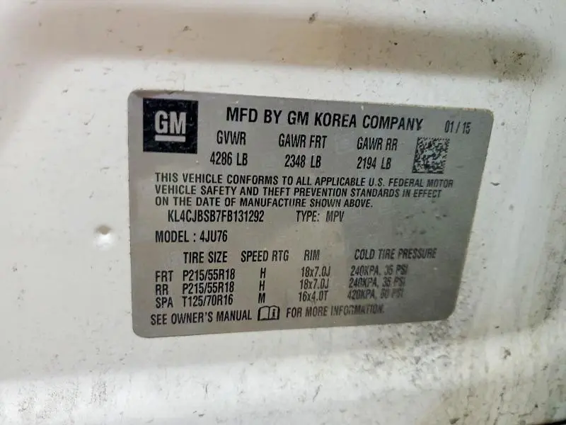 2015 BUICK ENCORE CONVENIENCE  