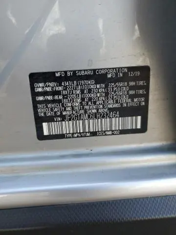 2020 SUBARU CROSSTREK LIMITED  