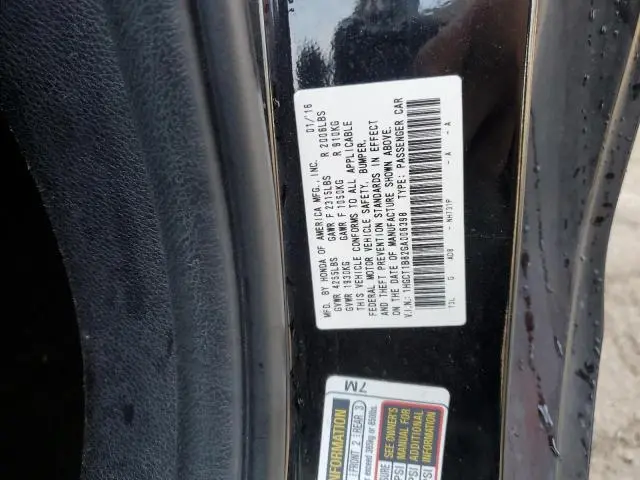 2016 HONDA ACCORD EXL
