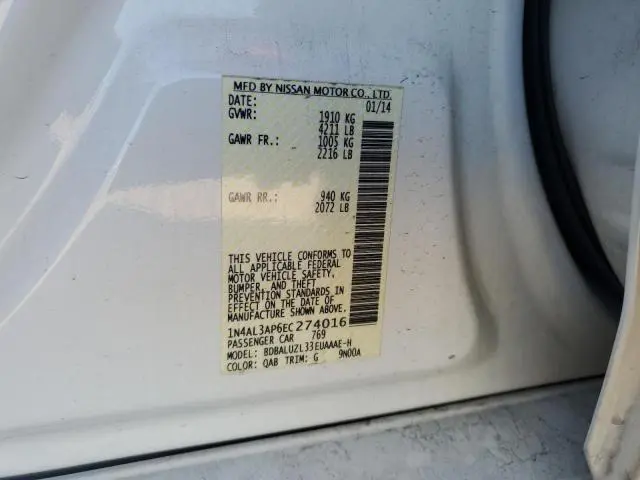 2014 NISSAN ALTIMA 2.5