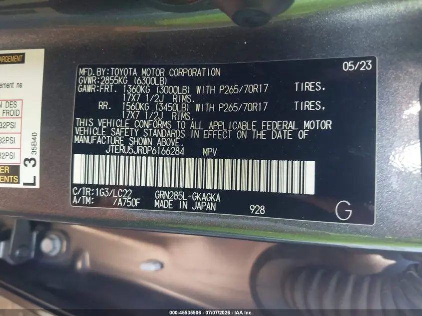 2023 TOYOTA 4RUNNER TRD OFF ROAD PREMIUM
