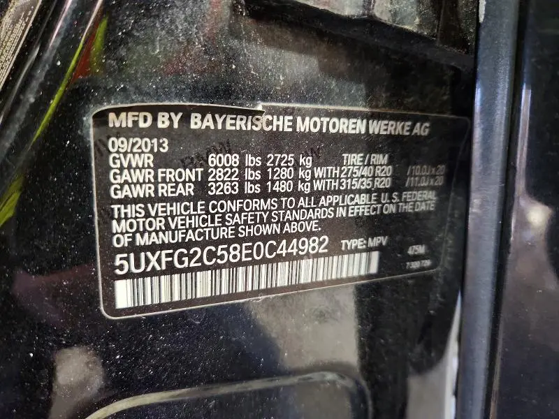 2014 BMW X6 XDRIVE35I  