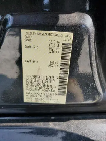 2015 NISSAN ALTIMA 2.5  